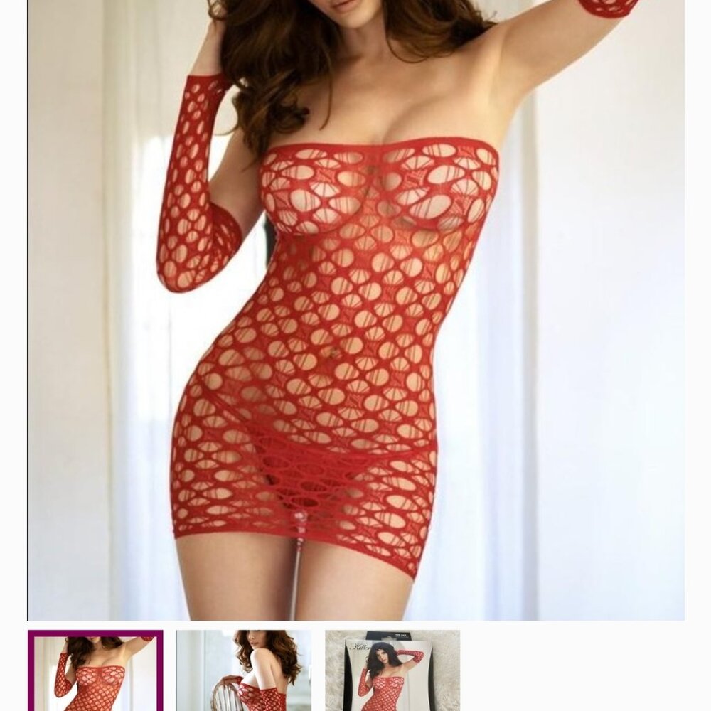 Lingerie one size fits most red sexy two piece NWT BUY ONE GET ONE FREE!